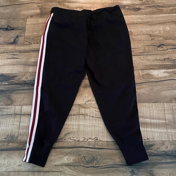 ATHLETIC WORKS Black Jogger Pants w/Side Stripe + Pockets Size Large - Picture 9 of 12